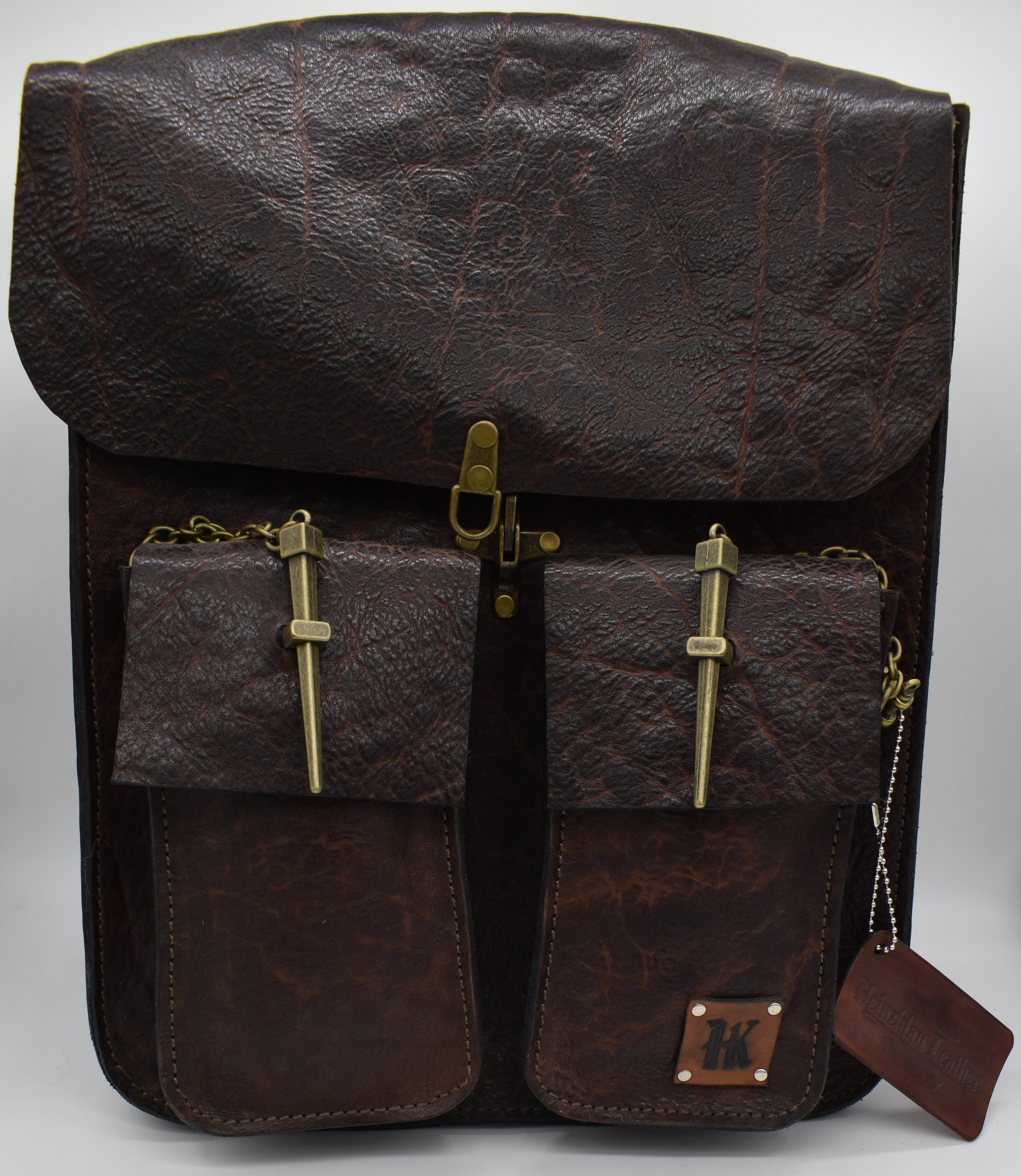 Alpine Bag Brown Chrome Tanned Leather Heinzklau Leather